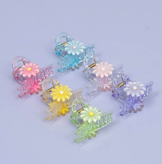 Daisy flower hair claw