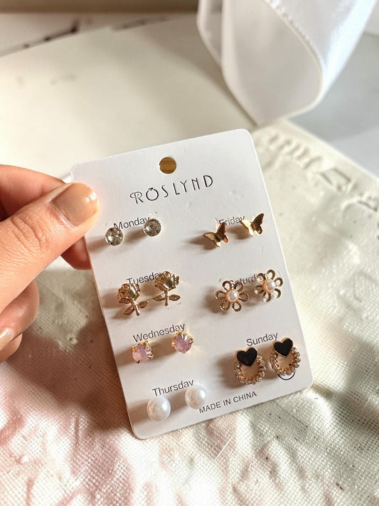 7-days earrings set(4)