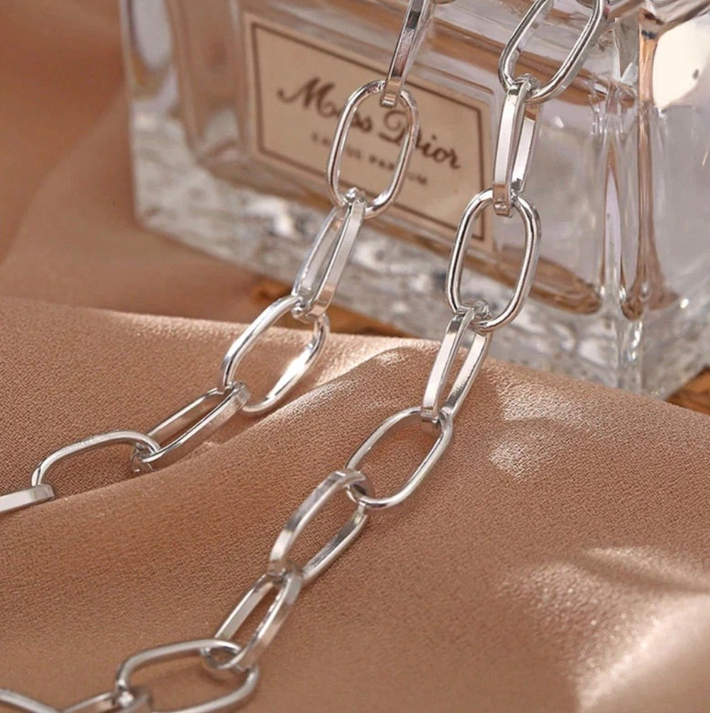 Silver anti tarnish chain necklace