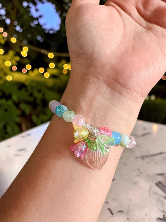 ‘Candy crush’ beaded bracelet