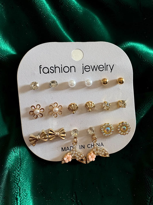 Mermaid inspired earrings set