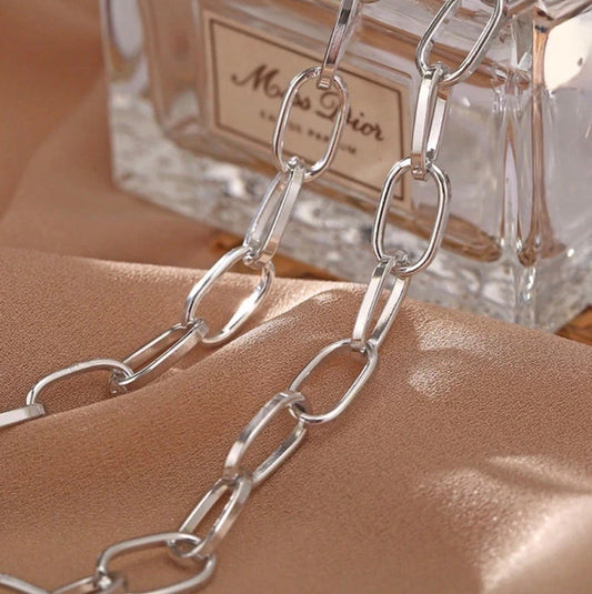 Silver anti tarnish chain necklace