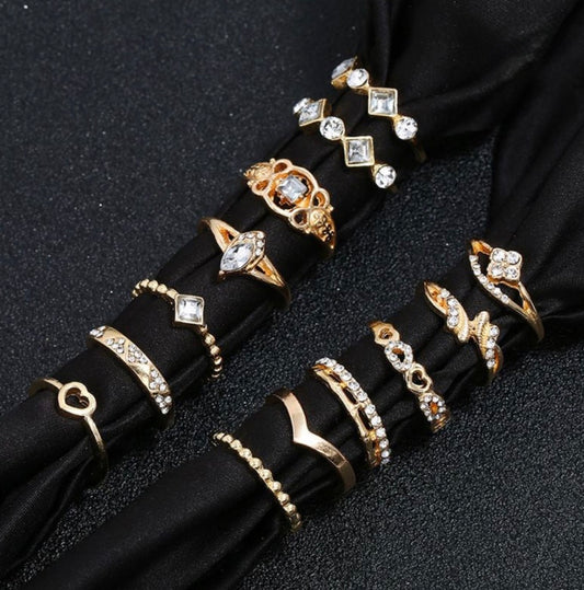 Anti tarnish stone studded fairy 🧚 ring