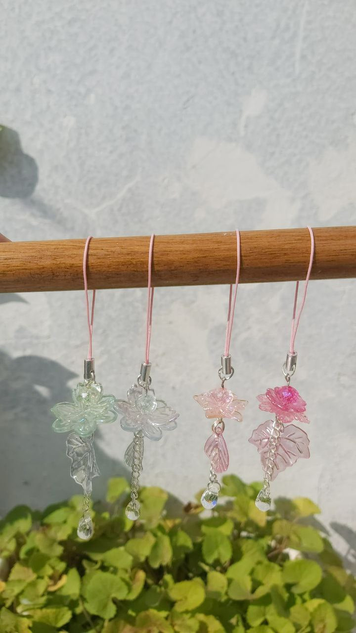 Lotus design phone charm
