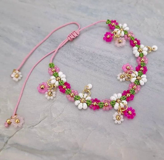 Daisy macramé bracelet(friendship day special 🫂❤️)
